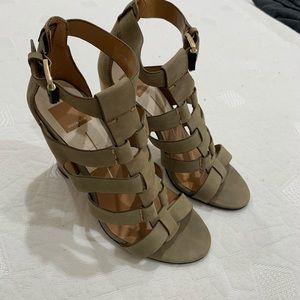 Dolce Vita Olive Green Gladiator Heeled Sandals